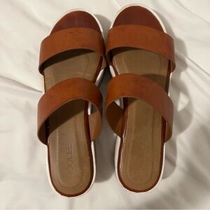 Roolee Brown Platform Sandals